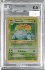 1999 Base Unlimited 15 Venusaur Holo R BGS 8.5 B